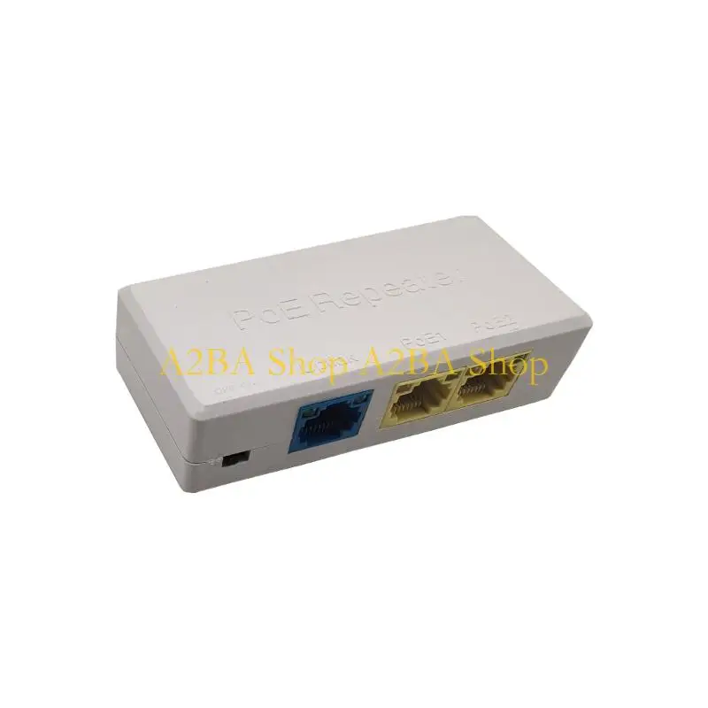 

A2BA 1 in 2 Out Standard 100Mbps PoE Repeaters with LED Indicators For Easy Monitoring In Networking Setups Up To 100m
