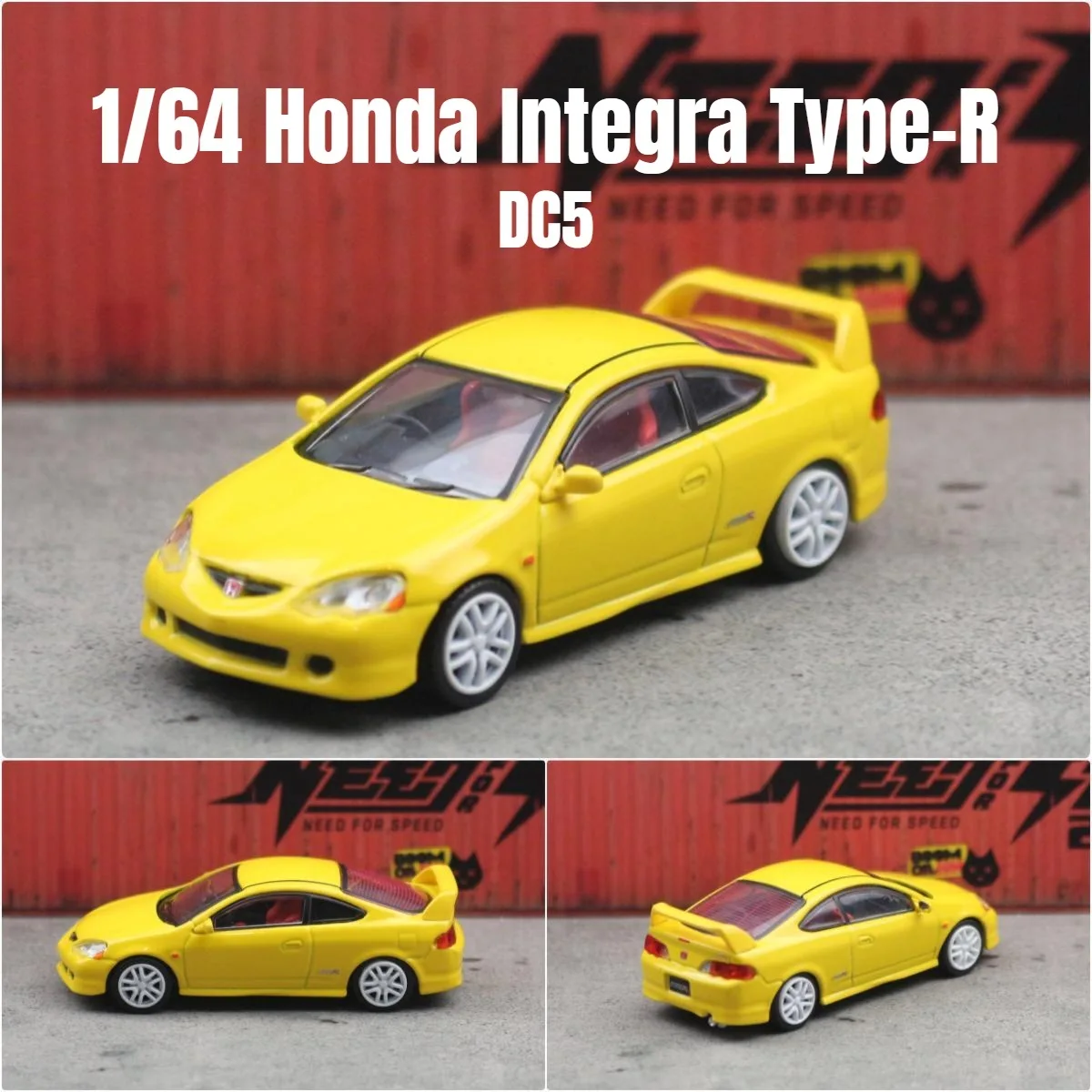 New 1:64 Honda Integra Type-R JDM Alloy Car Diecast & Toy Vehicle Car Model Miniature Scale Model Car For Children Birthday Gift