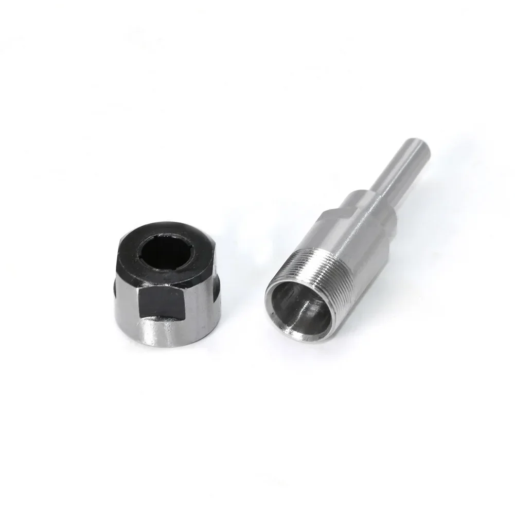 1/4 "8mm 12mm 1/2" haste roteador bit extensão haste conversor pinça máquina de gravura acessórios para fresa madeira