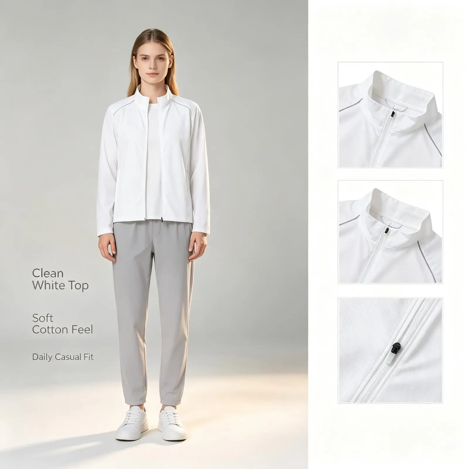 Under Armour Women's White Casual Top Soft Cotton Feel Long Sleeve Blouse Daily All-Match Streetwear 1376797-100