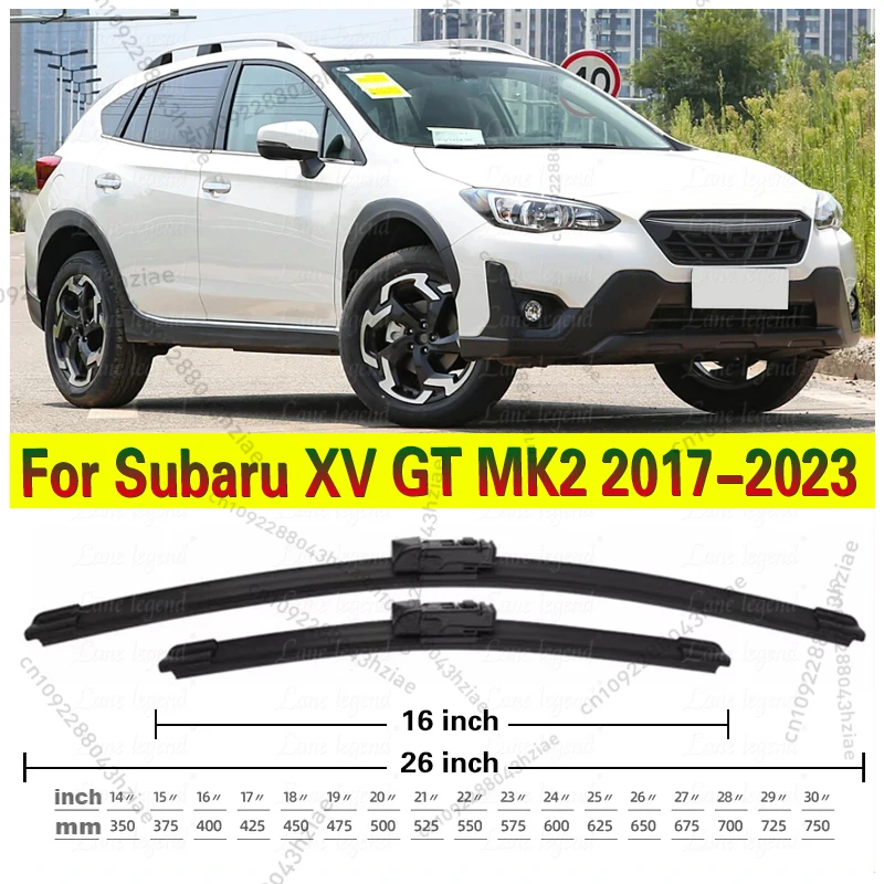 Für Subaru XV GT MK2 2017-2023 Frontscheibe Wischer Klingen 2 stücke Windschutzscheibe Fenster Zubehör 2017 2018 2019 2020 2021 2022