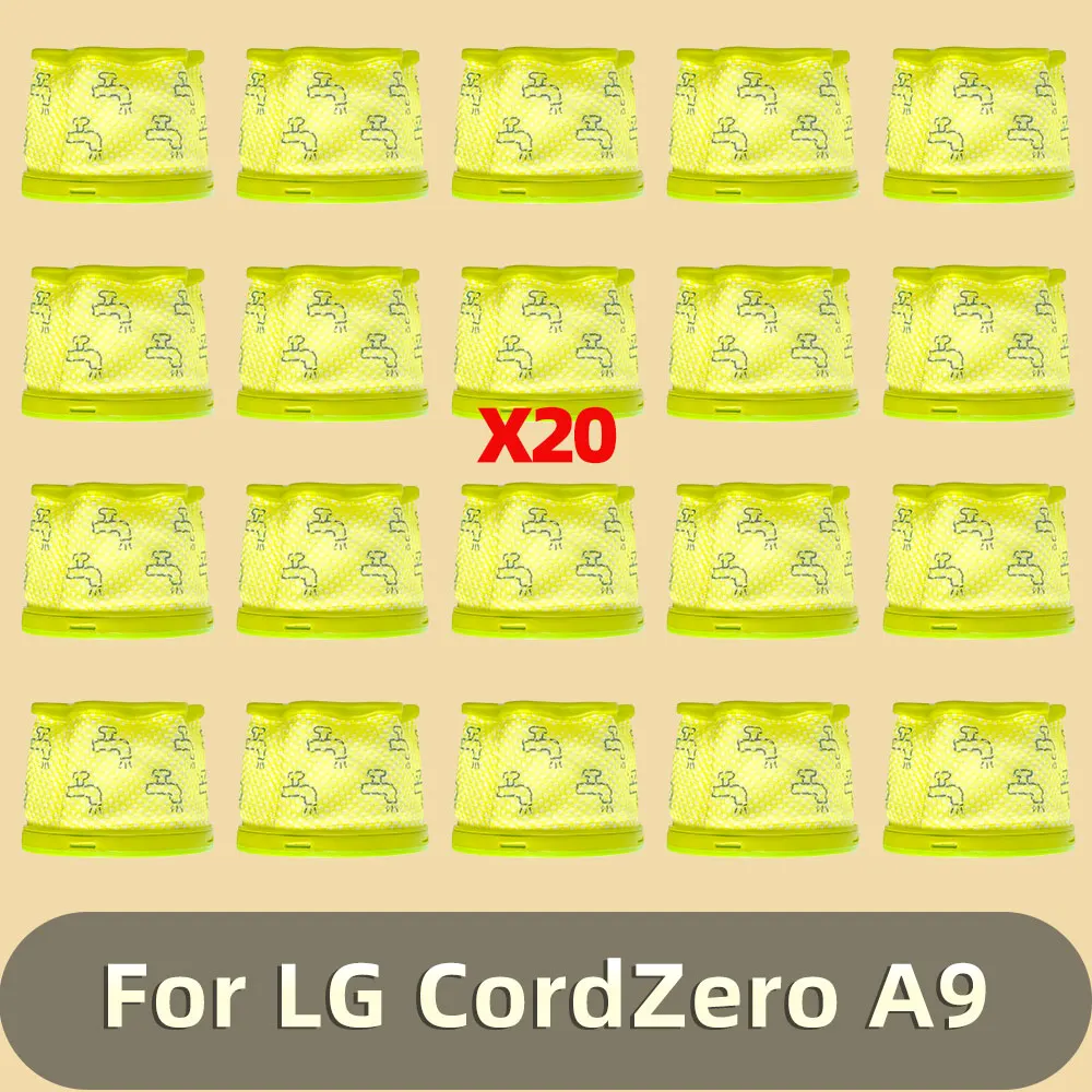 Peças de pré-filtro adequadas para aspirador de pó LG A9 CordZero A958KA, A958SA, A9MASTER2X, A9MULTI2X, A9MULTI, A9DDCARPET2, A906SM