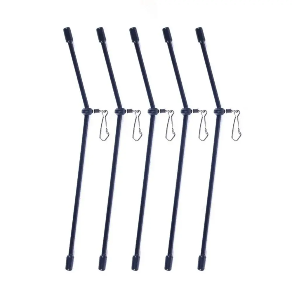 

5pcs Scale Connector Fishing Pipe Balance Bracket Plastic 20cm Fishing Snaps Balance Connector Black Fishing Feeder Tools