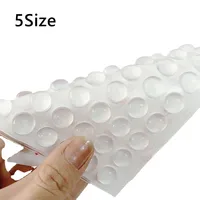 100Pcs Self Adhesive Door Stopper Rubber Damper Buffer Cabinet Bumpers Silicone Furniture Pads Cushion Protective Pads 2