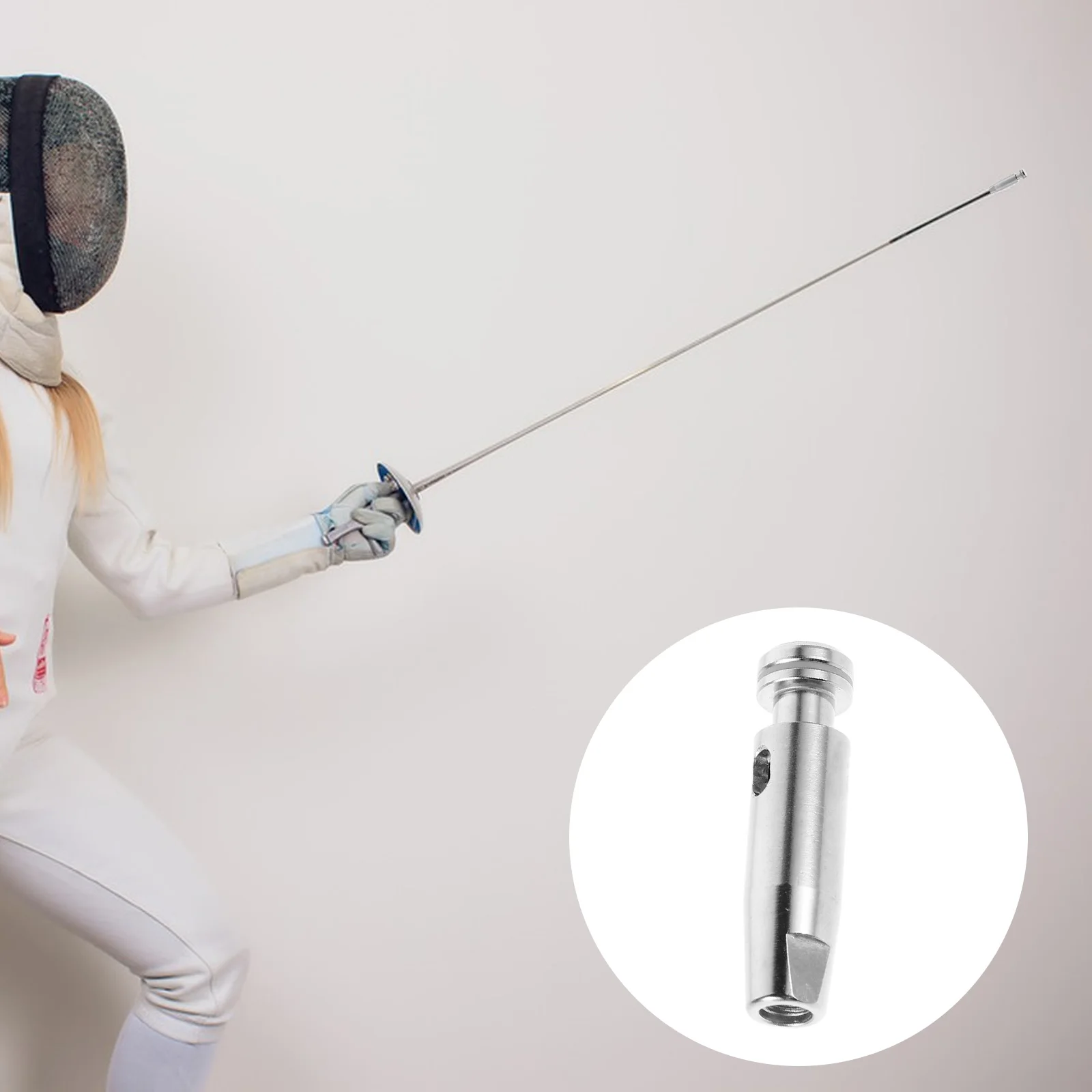 

Fencing Practice Head Replacement Durable Metal Tips Enhanced Performance Safety Design For Training Competitions Foil Tip