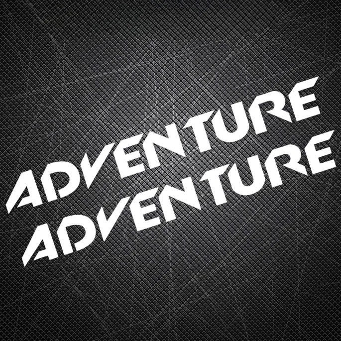 Adventure Letter Off-Road Sticker Waterproof Vinyl Decal For Auto Bumper Rear Window Motorcycle Helmet Auto Styling Decor