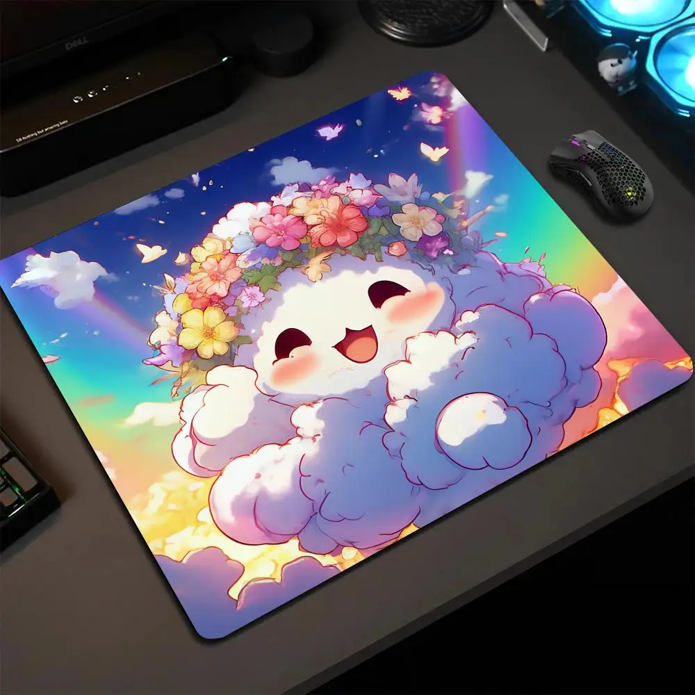 

Коврик для мыши с милыми котятами 40X45, большой квадратный коврик для компьютерного офиса, игрового стола, резиновые противоскользящие коврики для мыши 22x18, маленькие декоративные настольные коврики