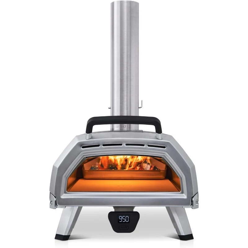 Karu 16 Multi-Fuel Outdoor Pizza Oven Wood and Gas Fired Oven - Outdoor Cooking Pizza Oven Fire Stonebaked Pizza