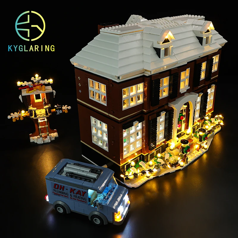 Kyglaring Led Lighting Set DIY Toys for Ideas 21330 Home Alone Blocks Building (Only Light Kit Included)