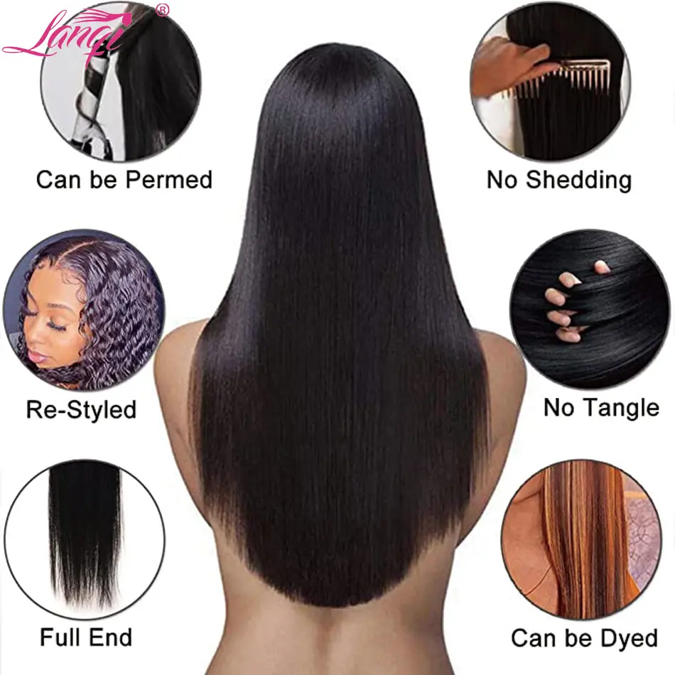 Straight Human Hair Bundles Human Hair Weave Brazilian 100% Human Hair Bundles Remy Natural Color Hair Extensions