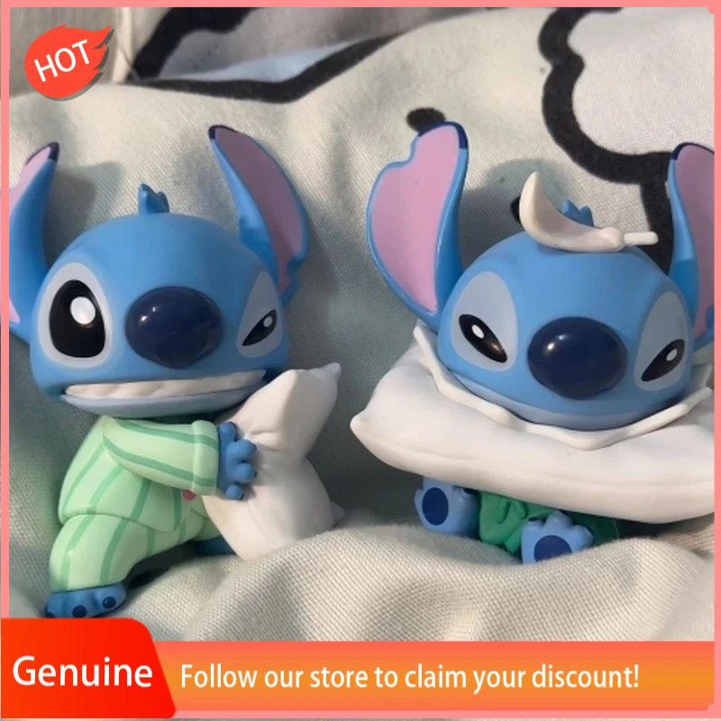 

Genuine Stitch Pillow Fight Series Blind Box Anime Figure Toy Cute mystery box Model Ornaments Children Birthday customized Gift