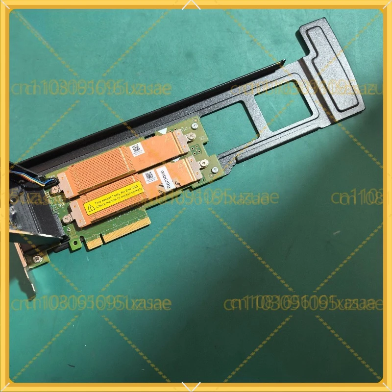For Dell T5860 7960 Workstation Dual NVME M.2 SSD Expansion Card 8PVDC DPW310 with Tail Plate