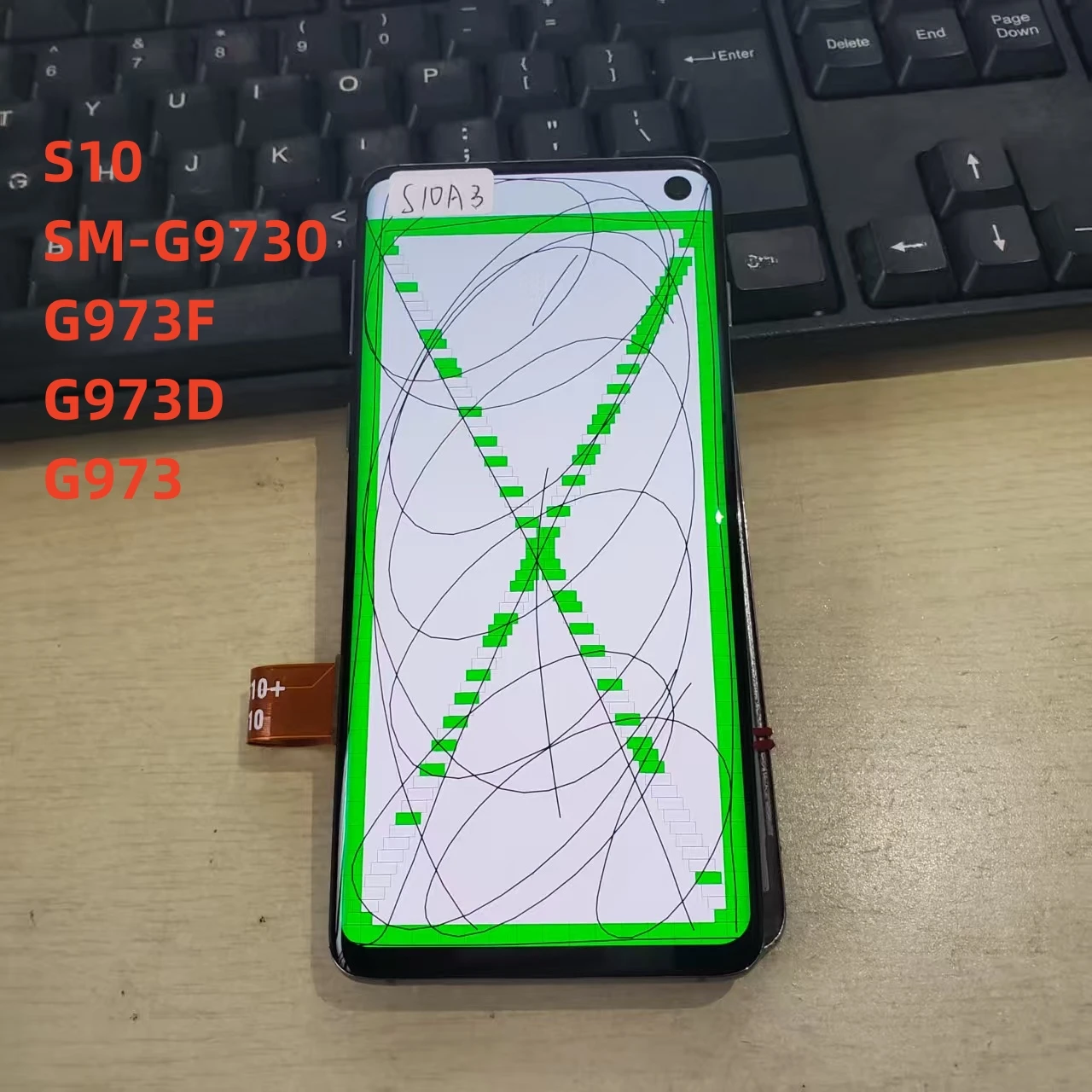 suitable-for-galaxy-s10-sm-g9730-g973f-g973d-g973-amoled-framed-lcd-display-s10-defective-touch-screen-replacement-component