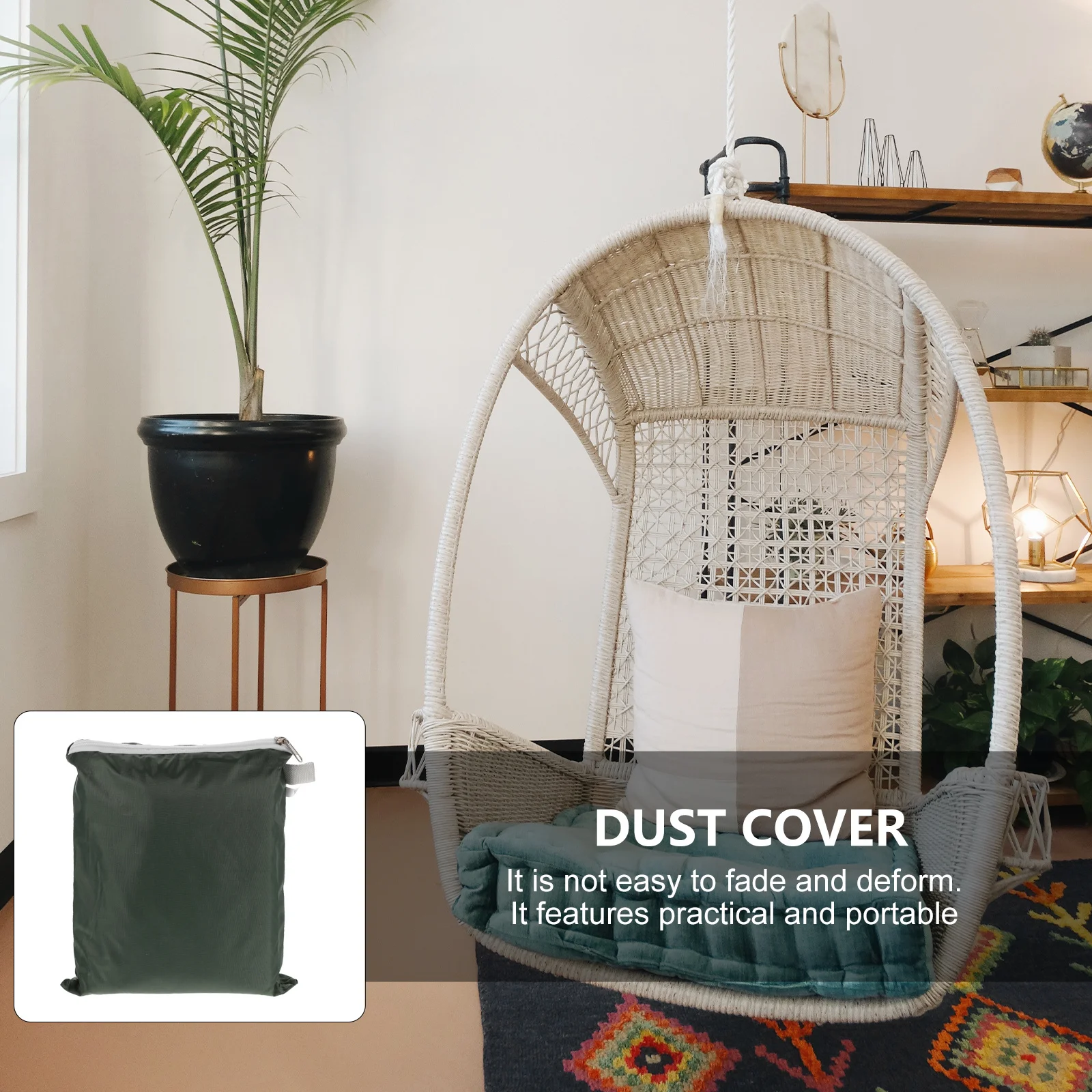 1 قطعة غطاء أرجوحة مقاوم للماء 210D أكسفورد القماش الأشعة فوق البنفسجية حماية المطر المأوى ل كرسي معلق في الهواء الطلق حديقة ظلة المظلة