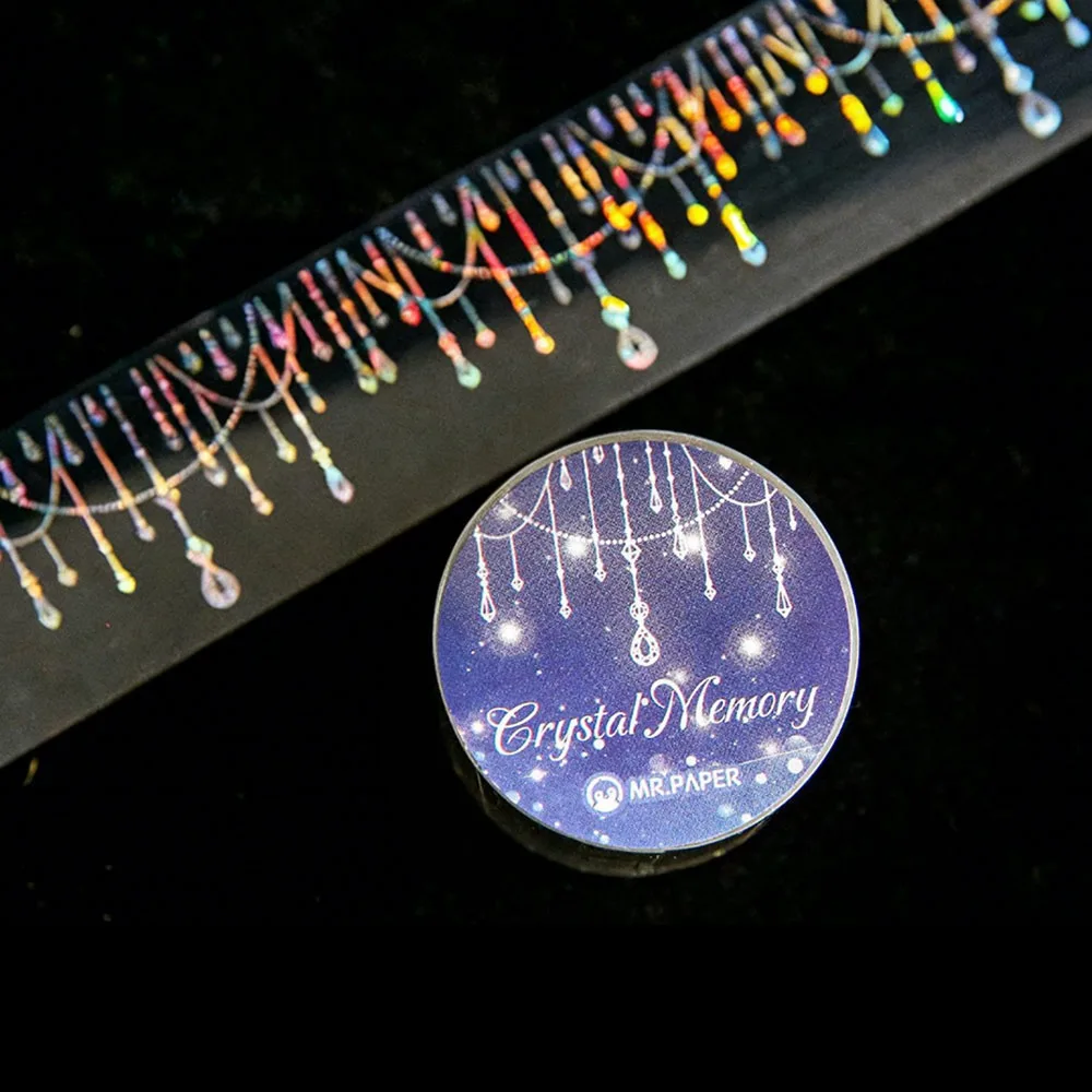 

Multifunctional Sparkle PET Tape DIY Background Collage Material Glittering Journal Decor Tape Waterproof