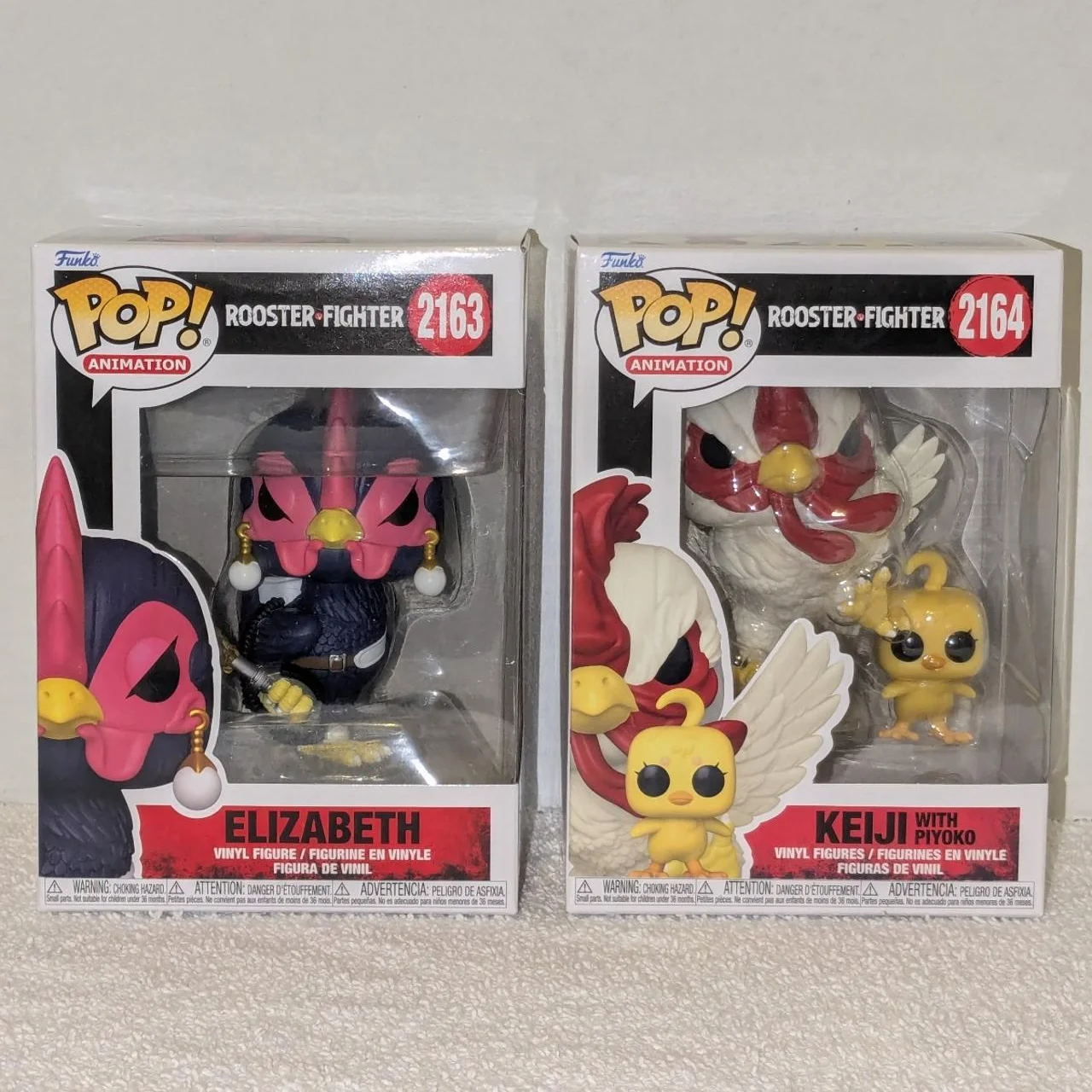 

Elizabeth & Buddy Keiji with Piyoko Figure Funko Pop Official Authentic Limited Edition Figures Rooster Fighter Fans Toy Gift