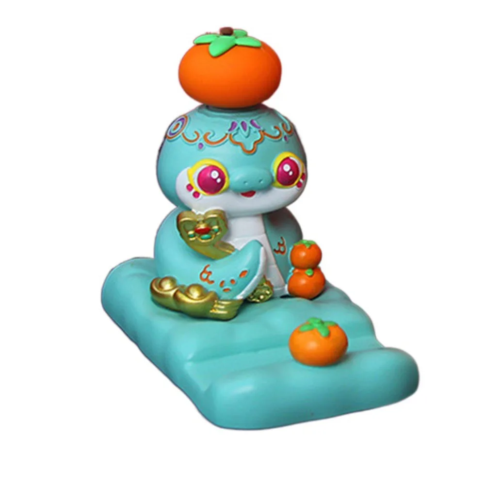 

Zodiac Snake Cartoon Snake Figurine Figurine Slot Design Mobile Phone Stand Creative Cute Snake Phone Holder Car Ornament
