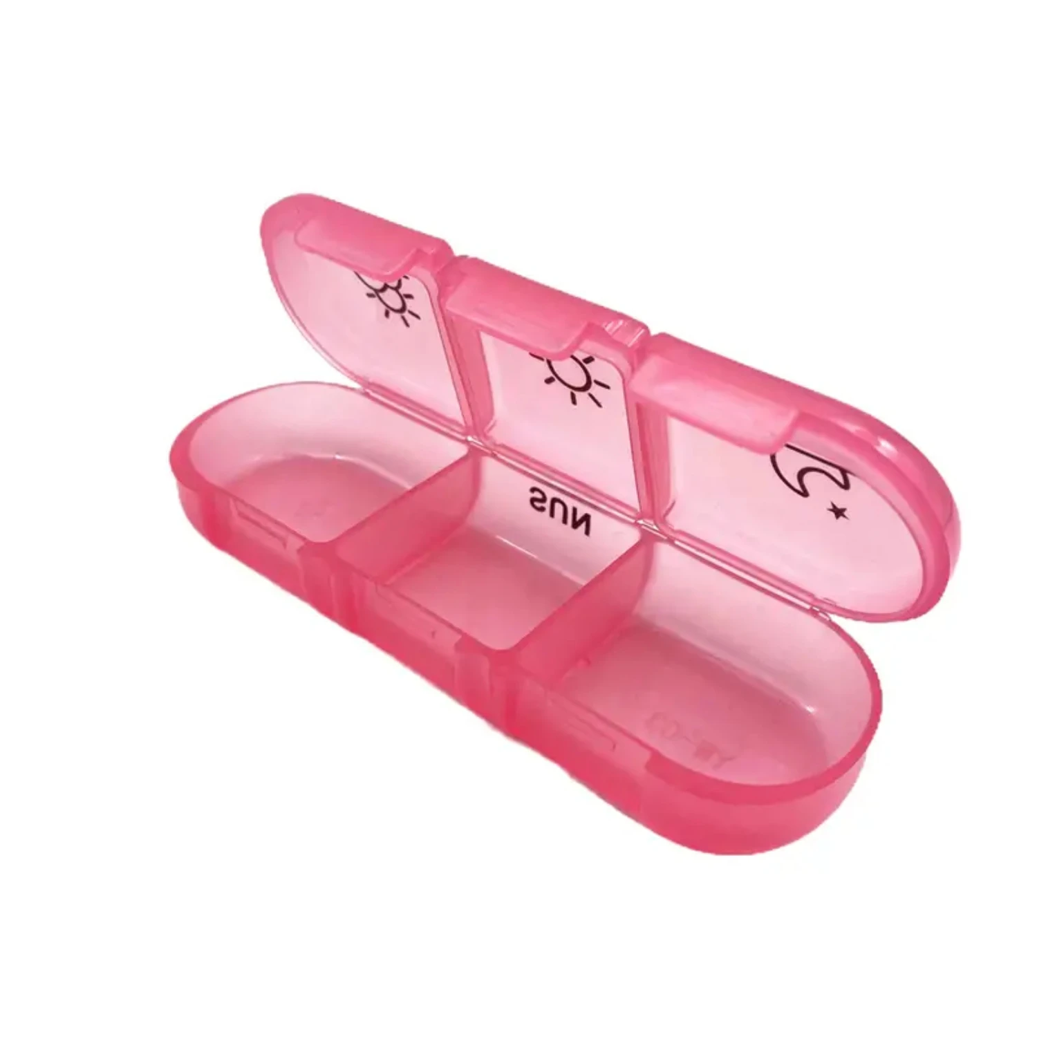 Question7 Day Weekly Pill Evaluwith 3-Times-A-Day Schedule, Portable Case with Large séparé Compartments for Medicatio