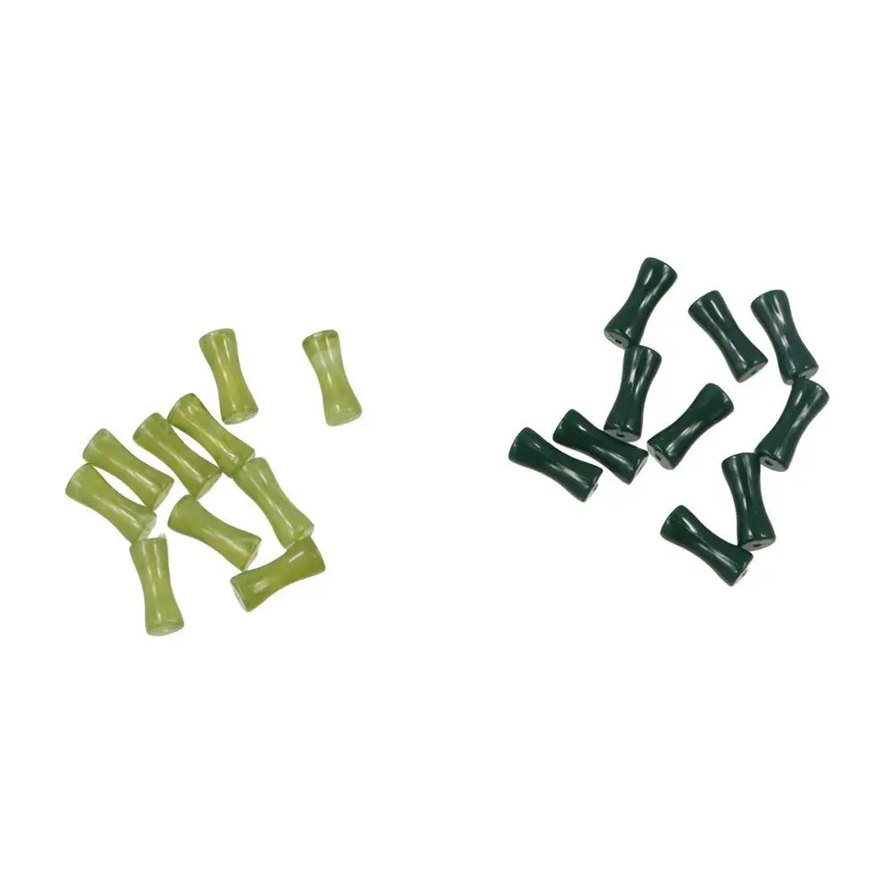 10 قطعة/الحقيبة فضفاض الخرز الخيزران شكل الخرز صنع المجوهرات سوار صنع عدة Lampwork الخرز Crafts بها بنفسك الحرف اليدوية الاكريليك الخرز #5