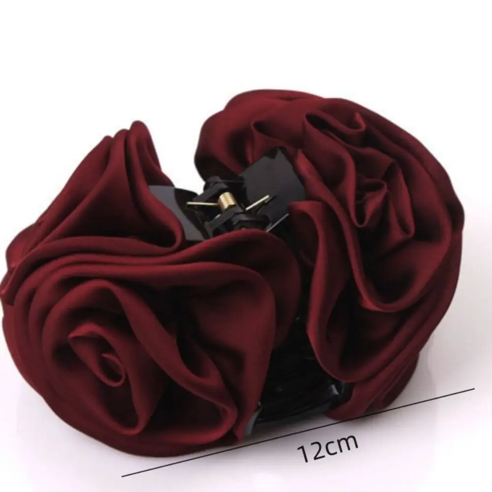مقاطع الفك أغطية الرأس سبيكة الاكريليك مخالب الشعر مقاطع الشعر النساء أغطية الرأس الورود الزهور