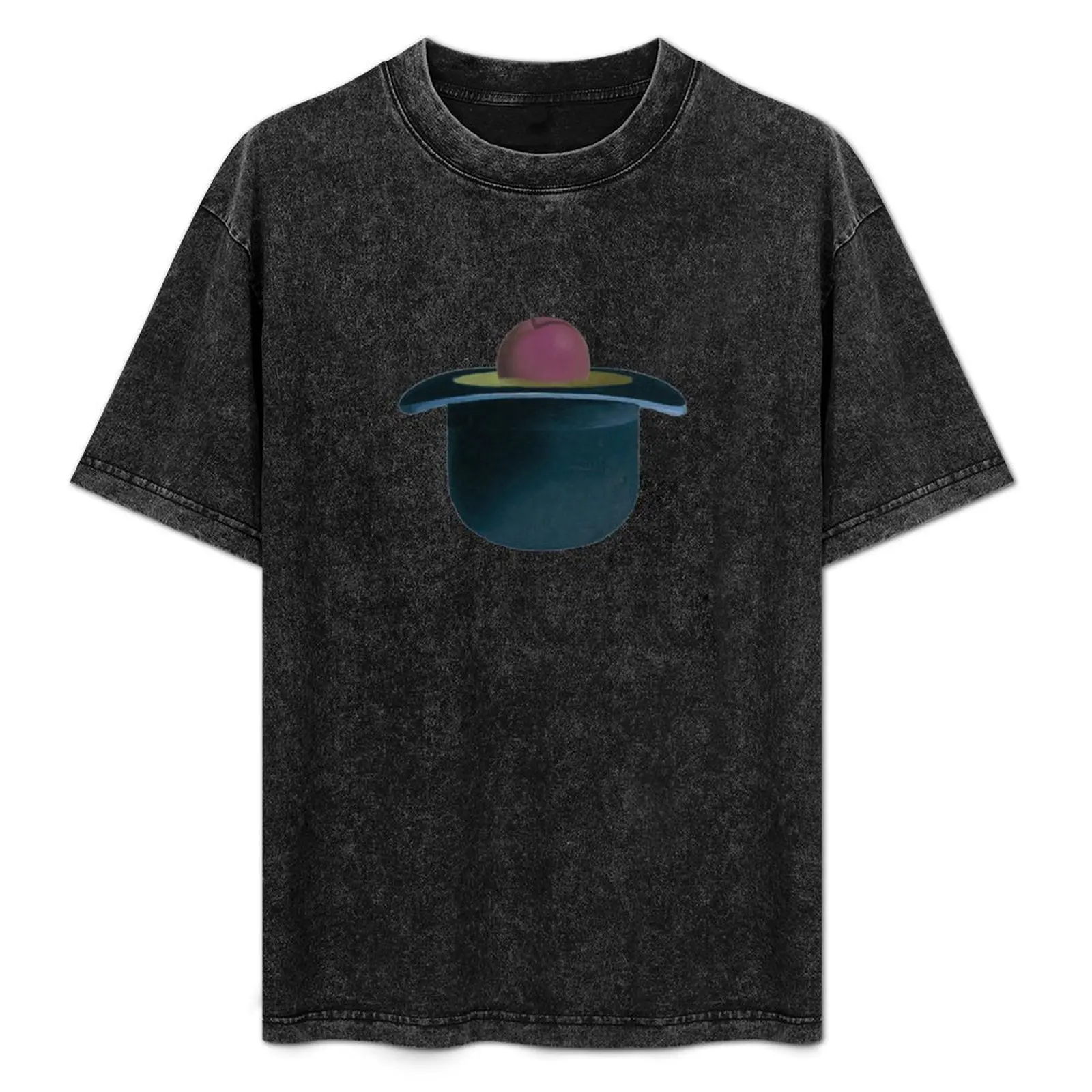 

A single plum floating in perfume served in a man's hat T-Shirt cheap stuff anime sublime t shirt men 100℅ cotton