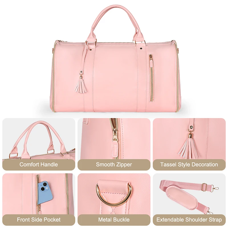 Imagem -05 - Bolsa de Armazenamento Buylor-pu Folding Suit Duffle Bolsa de Viagem de Grande Capacidade Bolsa Feminina Totes Impermeáveis Bolsa de Ginásio Bolsa de Fitness ao ar Livre