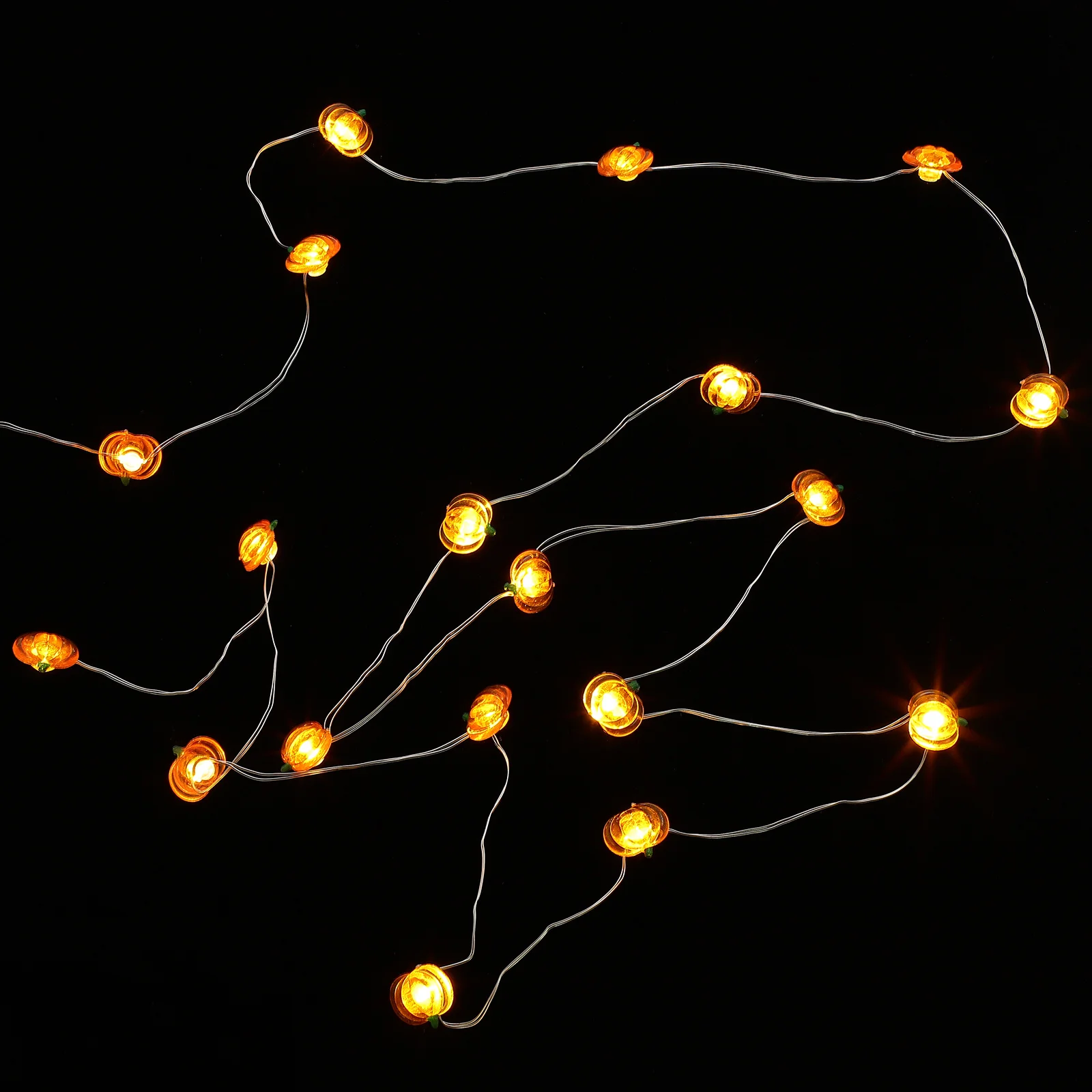 

1 Set Halloween Pumpkin Light String Festive Led Decorative Party Supply For Haunted Indoor Use Creative Colored Lamp
