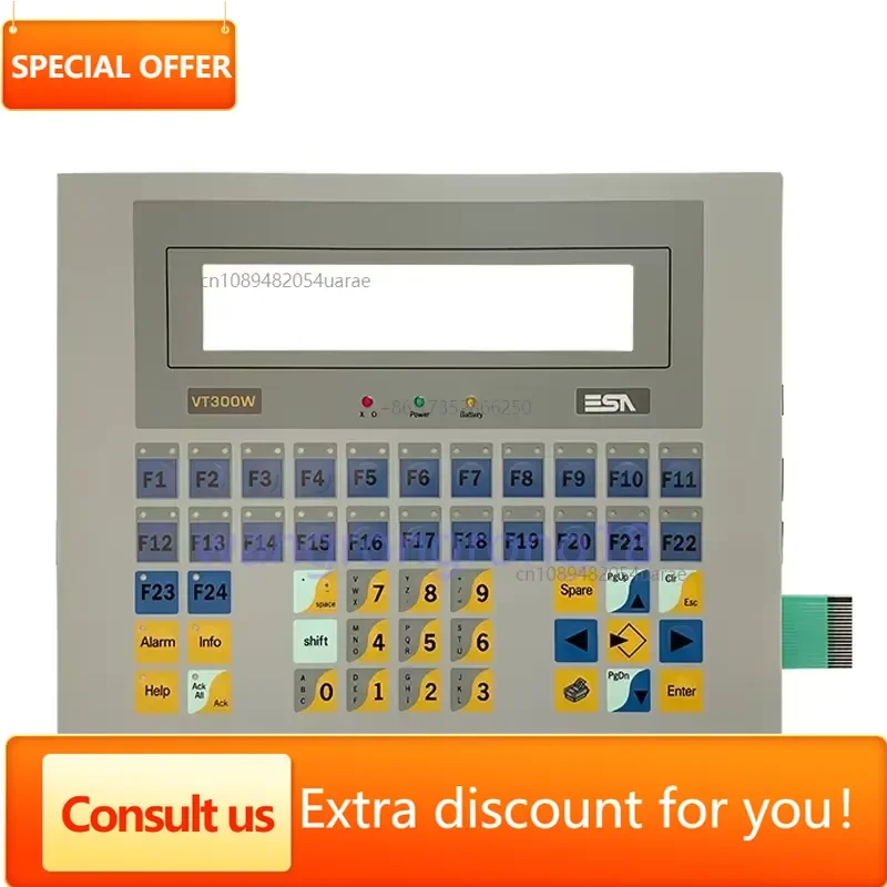EAS VT300W VT300WAP000 Touch Membrane Keypad Replacement Control Panel Film Keyboard
