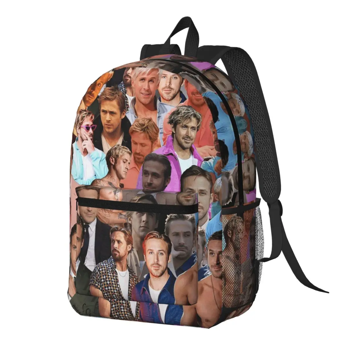 

Ryan Gosling Photo Collage Backpack Daypack Large Capacity Boys Girls BookBag School Bag Shoulder Bags for Men Women