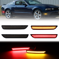 4pcs Car LED Front Rear Side Marker Lights Indicator Fender Lamp Bumper Light for Ford Mustang 2010-2014
