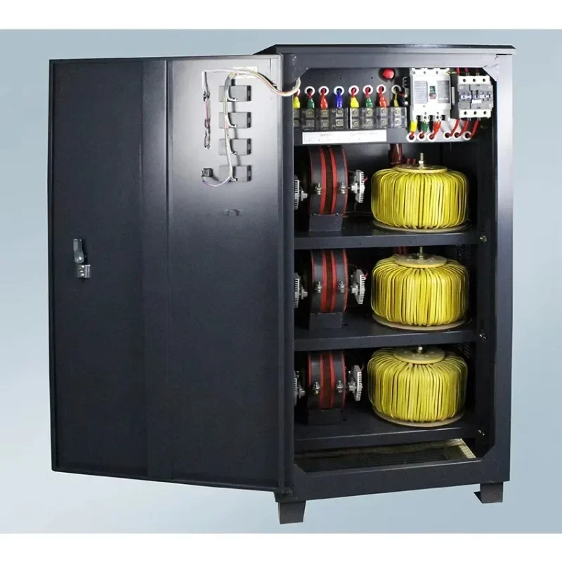 Industrial 30KVA Voltage Stabilizer - 380V Three-Phase Servo Motor AC Power Regulator