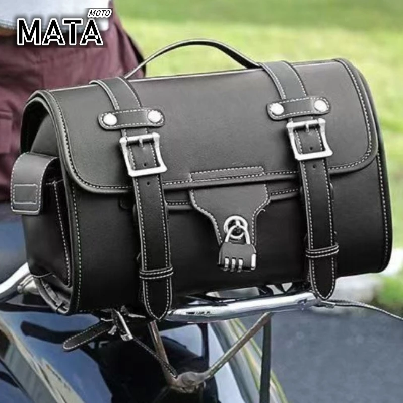 

Waterproof Luggage Bag for Honda Rebel for Cruiser for Scooter for Travel Bag Sissy Bar Motorcycle Tail Bag Side Saddlebag