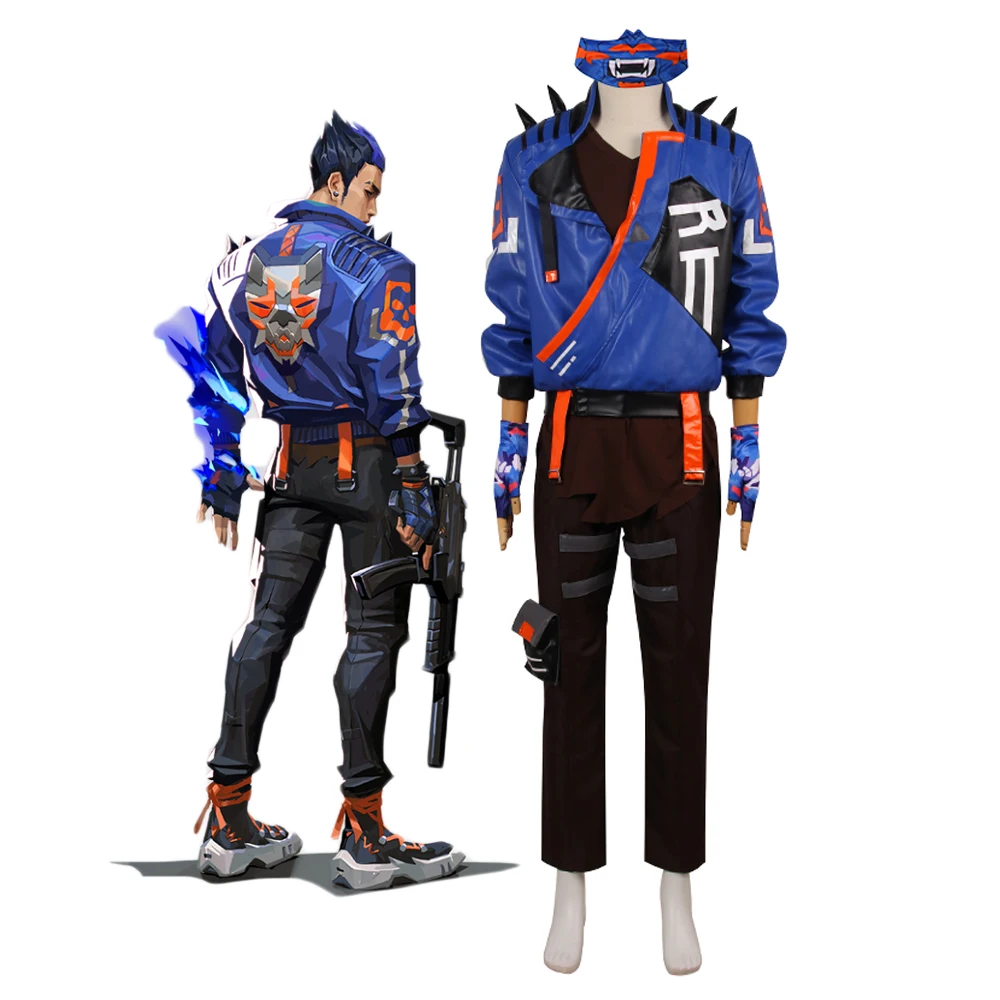 Yoru Kostum Permainan Cosplay VALORANT Yoru Set Lengkap Dibuat Sesuai Pesanan Ukuran