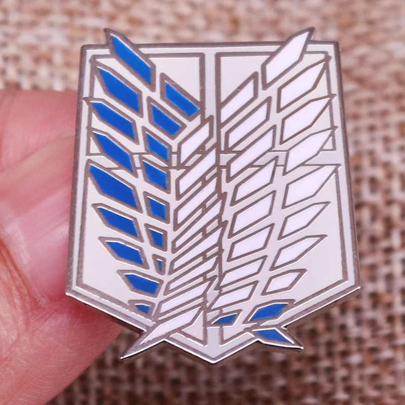 Attack on Titan Wings of Freedom Logo Enamel Pins Anime Manga Lapel Pin Shirt Bag Badge Jewelry Gift for Friends