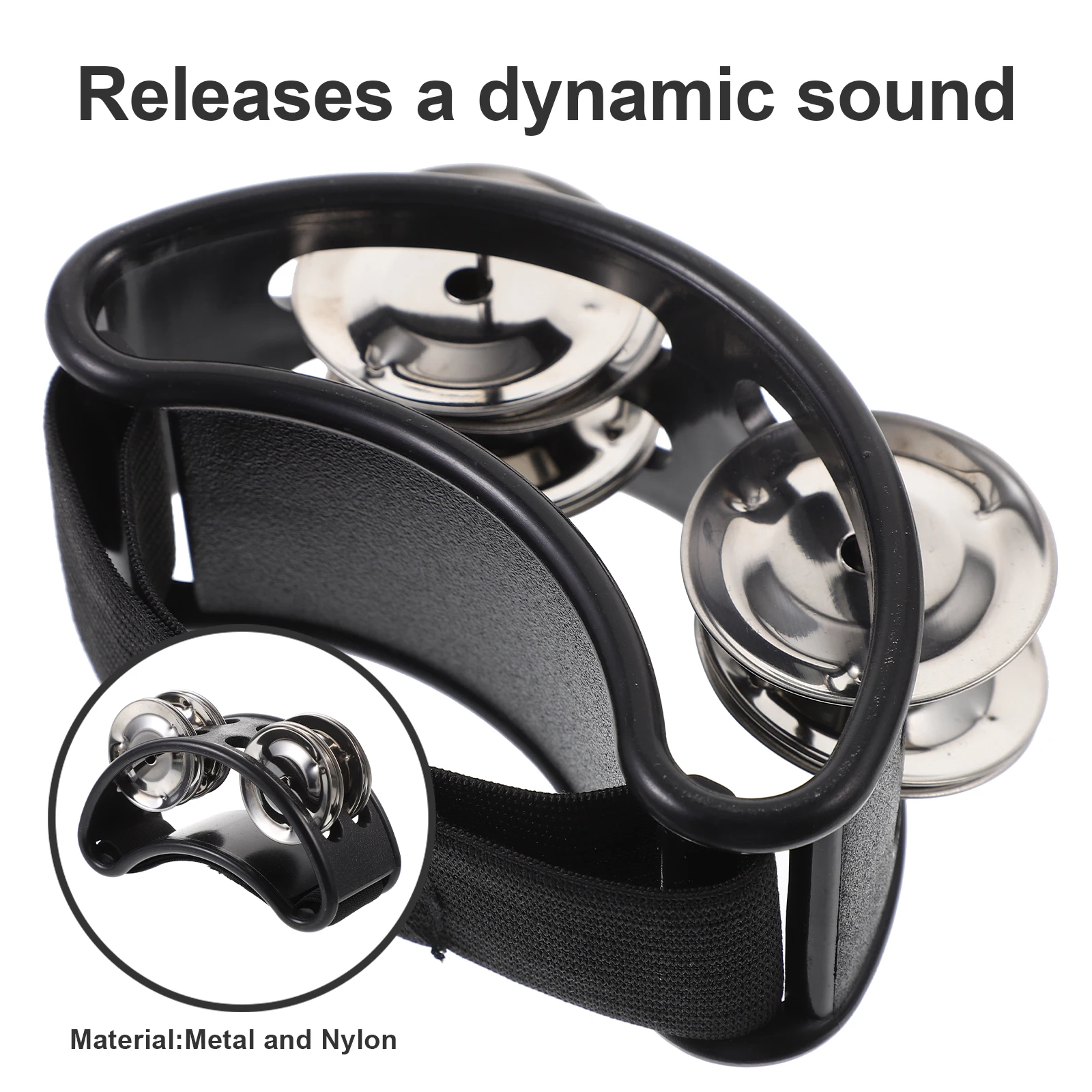 

Foot Bell Percussion Instrument Tambourine Grooves Musical Christmas Jingle Bells