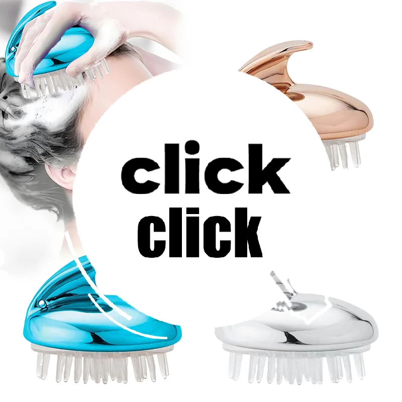 

Новая щетка для шампуня для массажа кожи головы, массажер для мытья волос, силиконовая щетка для душа с мягкими зубами