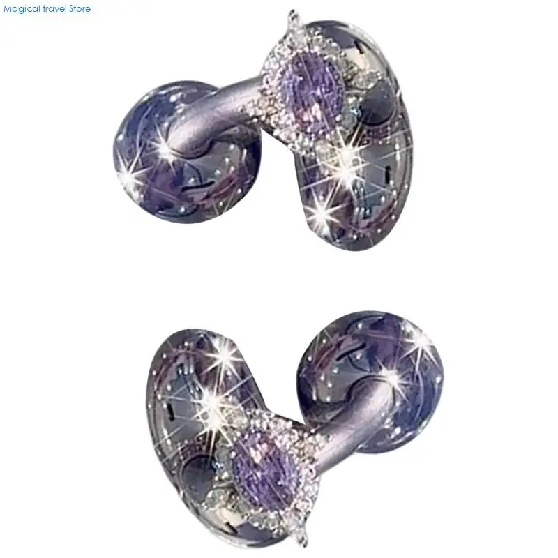 N2UB Imitation Rhinestones Ear Jewelry Enhancers Detachable Open Ear Headphone Clip For Personalizeds DIY Accessories