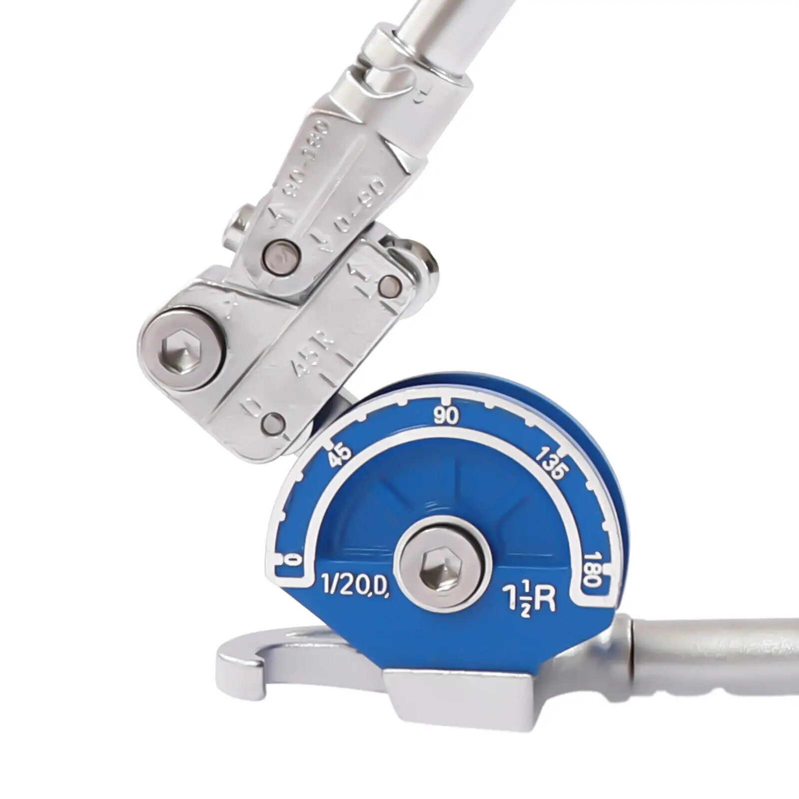 1/2'' Pipe Bending Tool Steel 0~180° Bending Tube Bender W/Anti-skid Handle