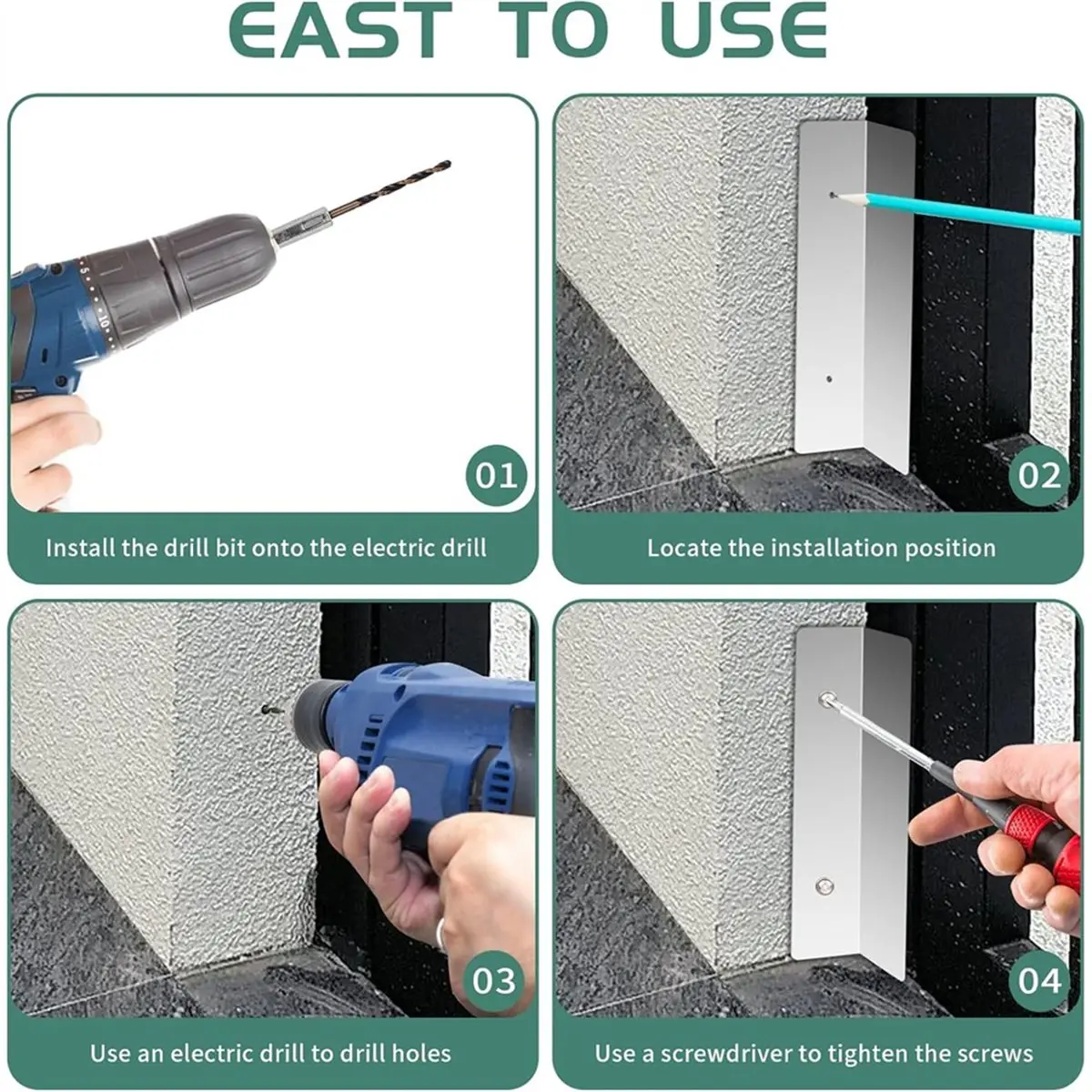 2026 New 2 Pcs Garage Door Seal Mouse Guard, Heavy Duty Stainless Steel Garage Door Mouse and Snake Guard, Permanent Solution