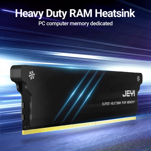 Imagen 2 del producto JEYI-disipador de calor de memoria RAM DIY con almohadillas térmicas, enfriador de RAM de escritorio, disipación de radiación DDR para PC DDR2/DDR3/DDR4/DDR5