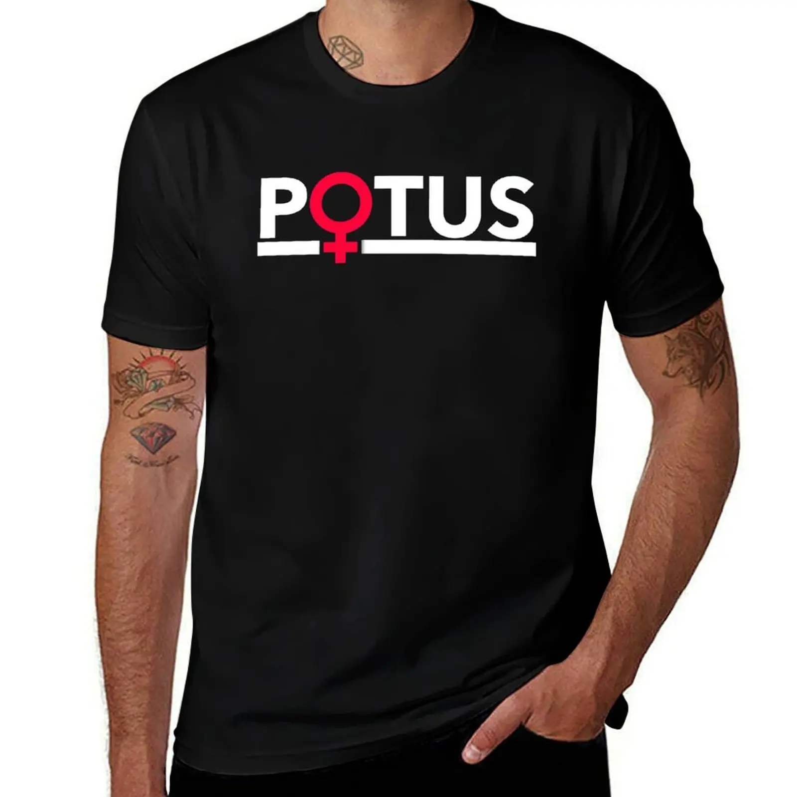 Potus - Venus Symbol T-Shirt summer top quick-drying essential t shirt mens graphic t-shirts