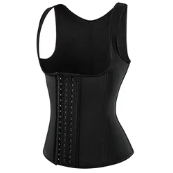 Latex Corset Vest Slimming Cincher Chest Binder Shaper 9 Steel Boned Waist Trainer