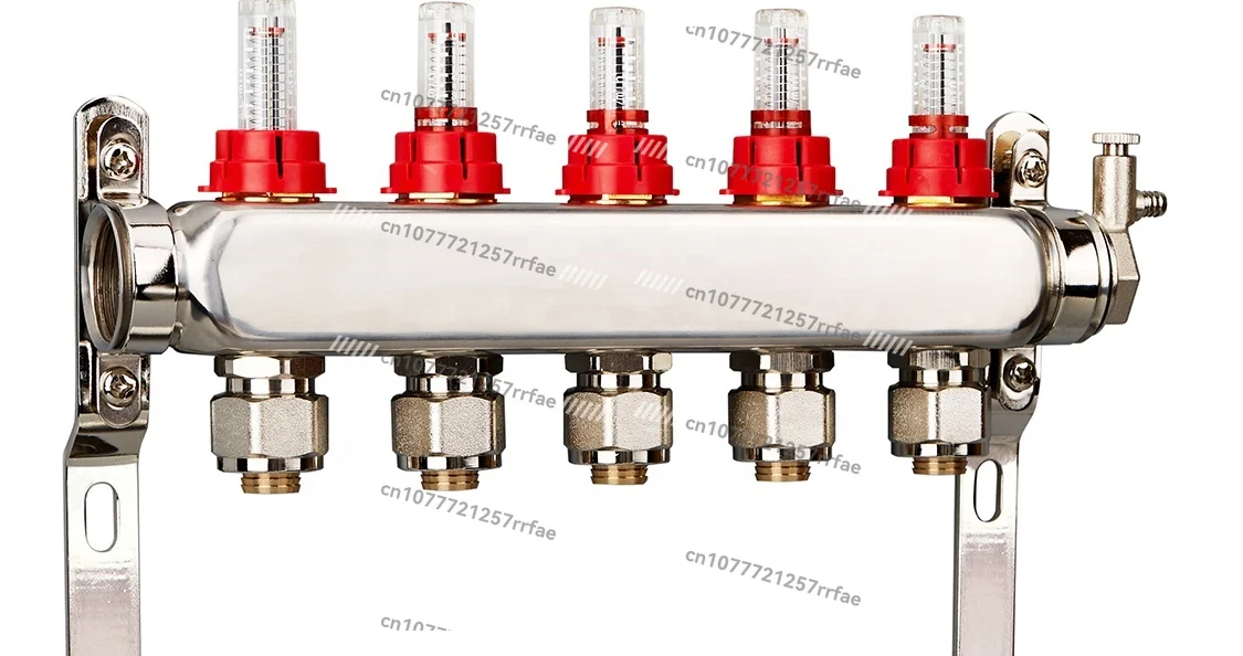 

HVAC Floor Heating Stainless Steel Manifold Modern Manifold Steel with Flow Meter
