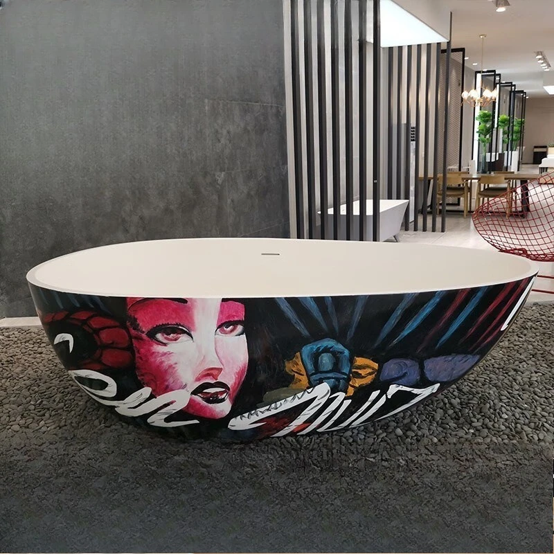 

Artificial stone bathtub, independent integrated, home B & B hotel creative, art bathtub