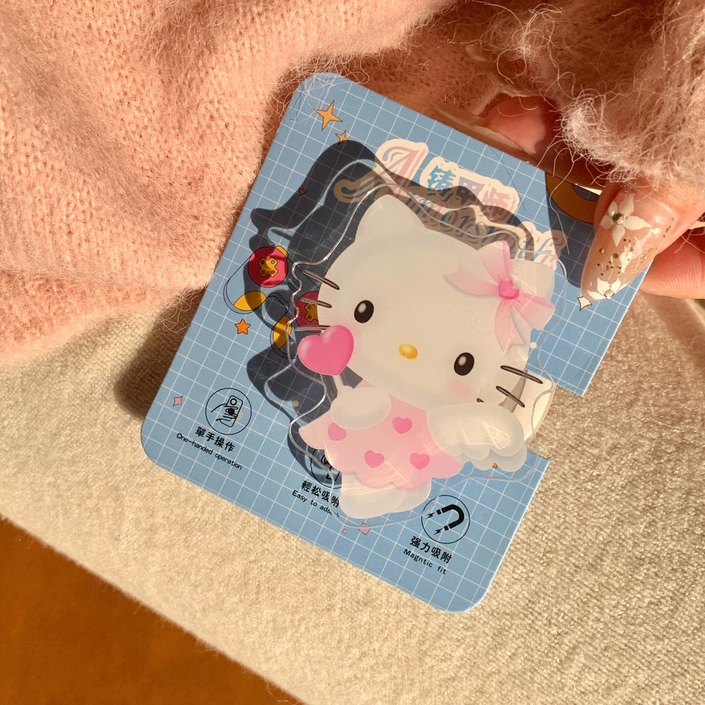 

Sanrio Hello Kitty Kuromi For Magsafe Magnetic Phone Grip Tok Stand For iPhone Samsung Foldable Wireless Charging Case Holder