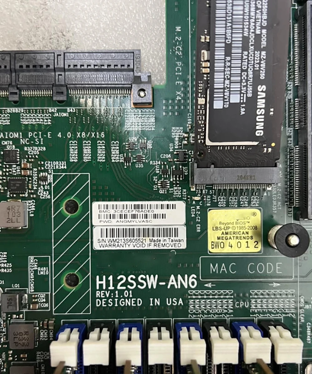 H12SSW AN6 H12SSW-AN6 single-channel server sp3 motherboard