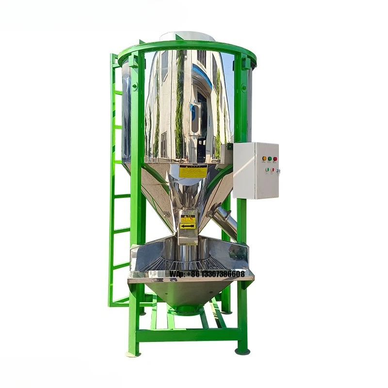 Automatic Stainless Steel Vertical Plastic Mixer 500~15000 Kg Hopper Compound Mixing Machine with Heating