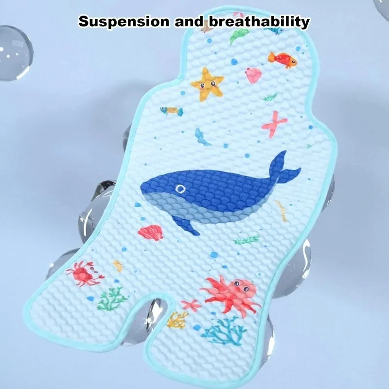 

Hot Sale Babies Baby Cooling Mat for Pram Breathable Padded Stroller Cooling Mat Cooling Cushion Liners for Car Seat Cooler Pad