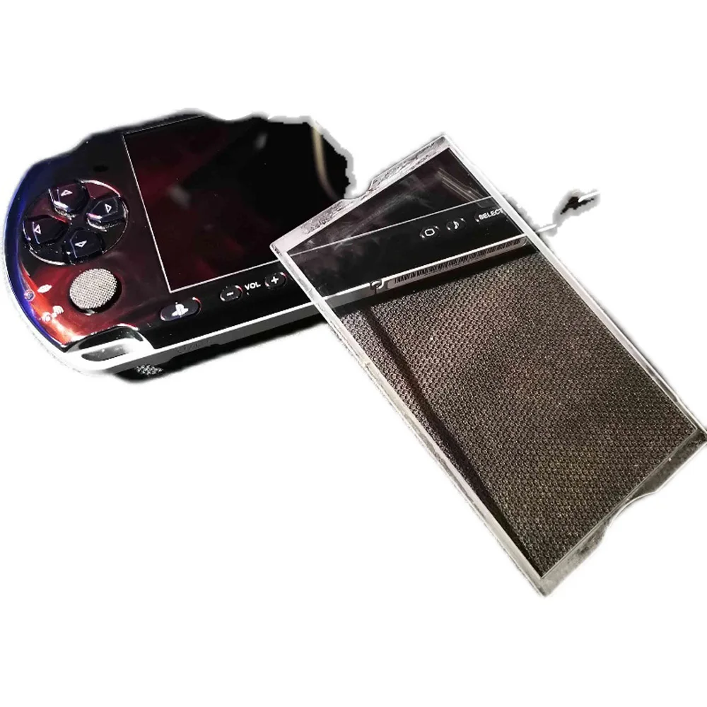Game Accessories For PSP1000 2000 3000 LCD Screen Display Plastic Cover Len Panel for PSP Console Front Shell Cover Glass Len