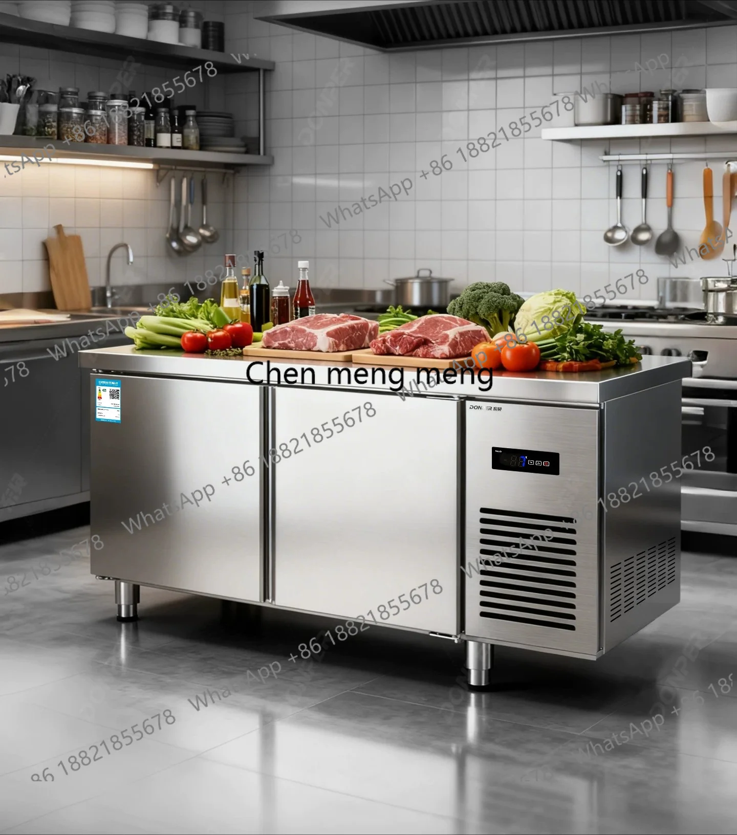 

Refrigerated workbench Freezer Commercial refrigerator Flat cold fresh-keeping console Commercial freezer